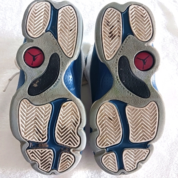 Nike Air Jordan 13 Retro French Blue Sneakers, Child Size 13C - Picture 8 of 14